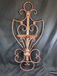 Candle Wall Sconce Holder Farmhouse Rustic Red-brown-cream ...