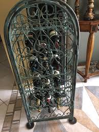 Coastal elegance with this Wine Rack Center, Metal ...