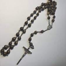 Rosary Catholic Sacred Heart of Jesus 22"L, chain is 30" tot ...