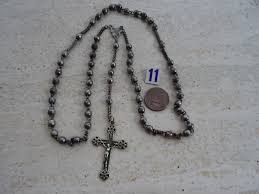 Antique Silver Plated French Catholic Rosary Silver Plated ...