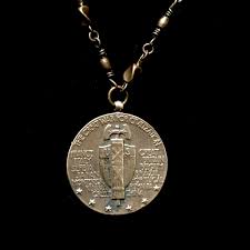 Saint Michael Victory Medallion Chain Necklace in Bronze ...