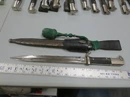 WWII German Dress/Walking-Out Bayonet & Scabbard w/ Frog & Portepe (Maker Marked | eBay