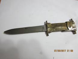 VINTAGE BEST STEEL NO.6 BRASS PARATROOPER KNIFE | #1880815779