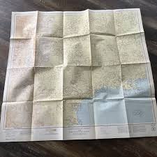 1945 Aeronautical Chart 25DF Restricted Folded Texas & Gulf ...