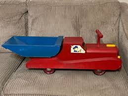 Cass Toys Large Wooden Ride-on Toy Dump Truck Scarce at ...