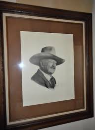 John Wayne cowboy Daryl Desmond print signed framed Ltd ...