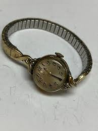 VTG ELGIN 10 KT R.G.P STAINLESS STEEL 17 J MECHAICAIL LADIES ...