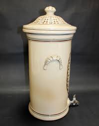 Lot - Antique ceramic Berkefeld water filter