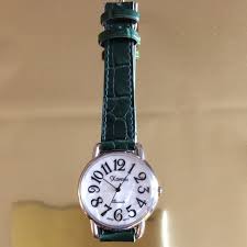 Quartz | Accessories | Mother Of Pearl Watch With Leather Strap | Poshmark