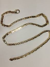 14k Yellow Gold 18" Solid Byzantine Square Super 3mm 30 ...