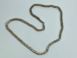 Vintage Italy 925 Sterling Silver 3.3mm Byzantine Chain 16 ...