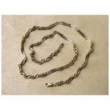 Unique Sterling Silver with Gold Wash Vintage Necklace from ...