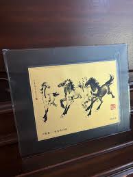 Japanese Art , Vintage Galloping Horses Japan, Galloping Horses Watercolor , Orient Vintage Art - Etsy Canada