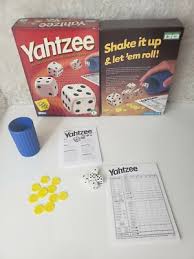 YAHTZEE Dice Game Parker Brothers Hasbro Classic Game of Chance Board Games | eBay