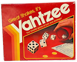 ES Lowe 1982 Yahtzee Great Shakes It's Your Favorite Game of Luck And Strategy | eBay