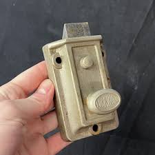 Vintage Lockwood Cast Iron Door Lock Set | eBay