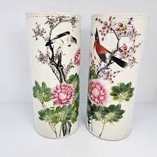 Antique 19th Century Chinese Porcelain Drilled for Lamp Pair ...