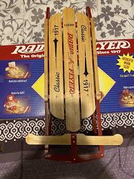 Radio Flyer Mini Wood Sled No. 551 NIB. Cute Sled For Dolls, etc. | eBay Australia