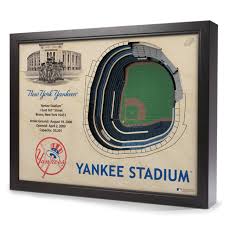 New York Yankees 25 Layer 25 x 19 StadiumViews 3D Wall Art