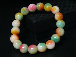 cB2612) Natural stone (Jade type) UNISEX elastic Bracelet | eBay