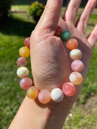 Natural Milky Yan Yuan Crystal Bracelet / 11 MM / for Luck ...