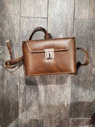 Vintage Brown Faux Leather Camera Shoulder Bag SLR-1600 ...