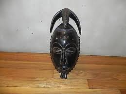 Arts of Africa - Yohure Mask - Cote d Ivoire - 16" Height x ...