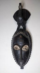 AFRICAN AGRICULTURE GURU WOMAN FACE WOOD DECORATIVE BIRD ...