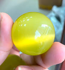 40mm Olive Green Gypsum stone Opal Sphere, Crystal Ball ...