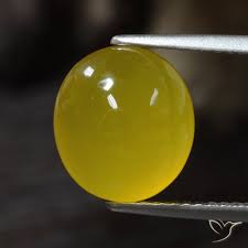 4.30ct Natural Light Honey Yellow Agate, Oval, Translucent