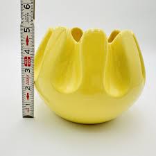 Royal Haeger Vase Yellow Tulip #3455 Marked 1950s MCM ...