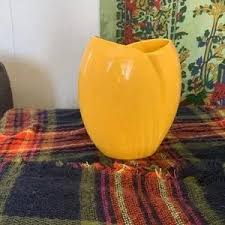 Accents | Vintage Yellow Art Deco Vase | Poshmark