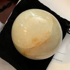 LARGE PRASIOLITE Sphere Natural Stone Hand Carved Gemstone Sphere 53mm [39] - Etsy