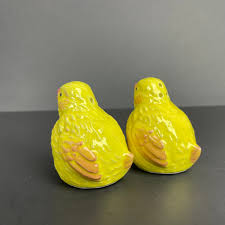 Vintage Yellow Chicks Salt and Pepper Shakers Farmhouse ...