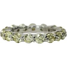 New 2.75ctw Round Brilliant Diamond Eternity Band - Size 5.5. For Sale at Ruby Lane