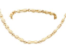 9ct Yellow Gold Necklace and Bracelet Set - Vintage 1996 - Etsy