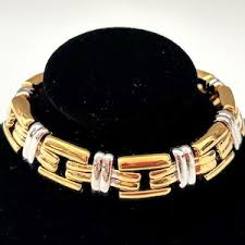 Vintage D'ORLAN 1980s Gold & Silver Tone Link Statement Bracelet - Etsy UK