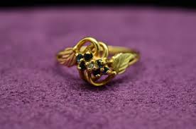 Diamond Cluster Black Ring Fine Rings for sale | eBay