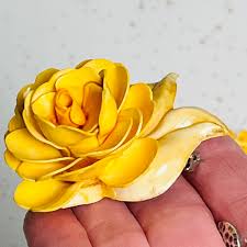 Vintage Yellow Rose Brooch and Earrings Set - Etsy
