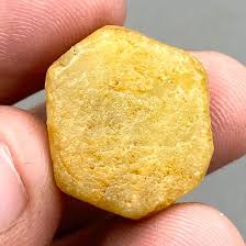 Raw Yellow Sapphire Record Keeper Crystal: 53 Carat Unheated ...