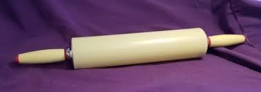 Vintage Rolling Pin Yellow Melamine Red Chrome Mid Century Mod 50s Farmhouse - Etsy