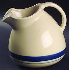 Blue Stripe 64 Oz Pitcher by Friendship | Replacements, Ltd.