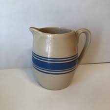 LOT 24M: Vintage Kitchen Collection - Sweet N Low Sugar Bowl & Plastic Dispensers, Asco Spices, Blue Striped YellowWare & More | EstateSales.org