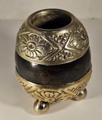 Alpaca Yerba Mate Gord Cup Footed Made in Argentina 3 1/4 ...