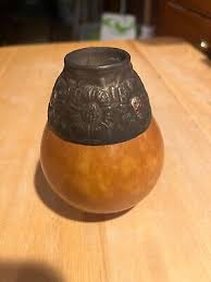 Antique Vintage Yerba Alpaca Gourd Vase/Cup 3.5" x 1"d | eBay