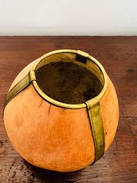 Vintage Bud Vase, Mid Century Modern, Brown, Gord,brass - Etsy