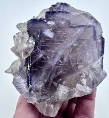 633 Gm Interesting Purple Phantom Fluorite With Dog teeth ...