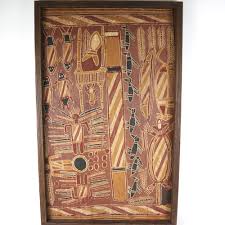 Sold at Auction: Aboriginal/Indigenous Painting on Wood