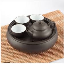 Traditional Chinese Teapot Set Ceramic Clay Loose Leaf Tea ...