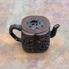 Unique Vintage Chinese 20th Century Miniature Yixing Pottery Teapot Tea Flowers | eBay